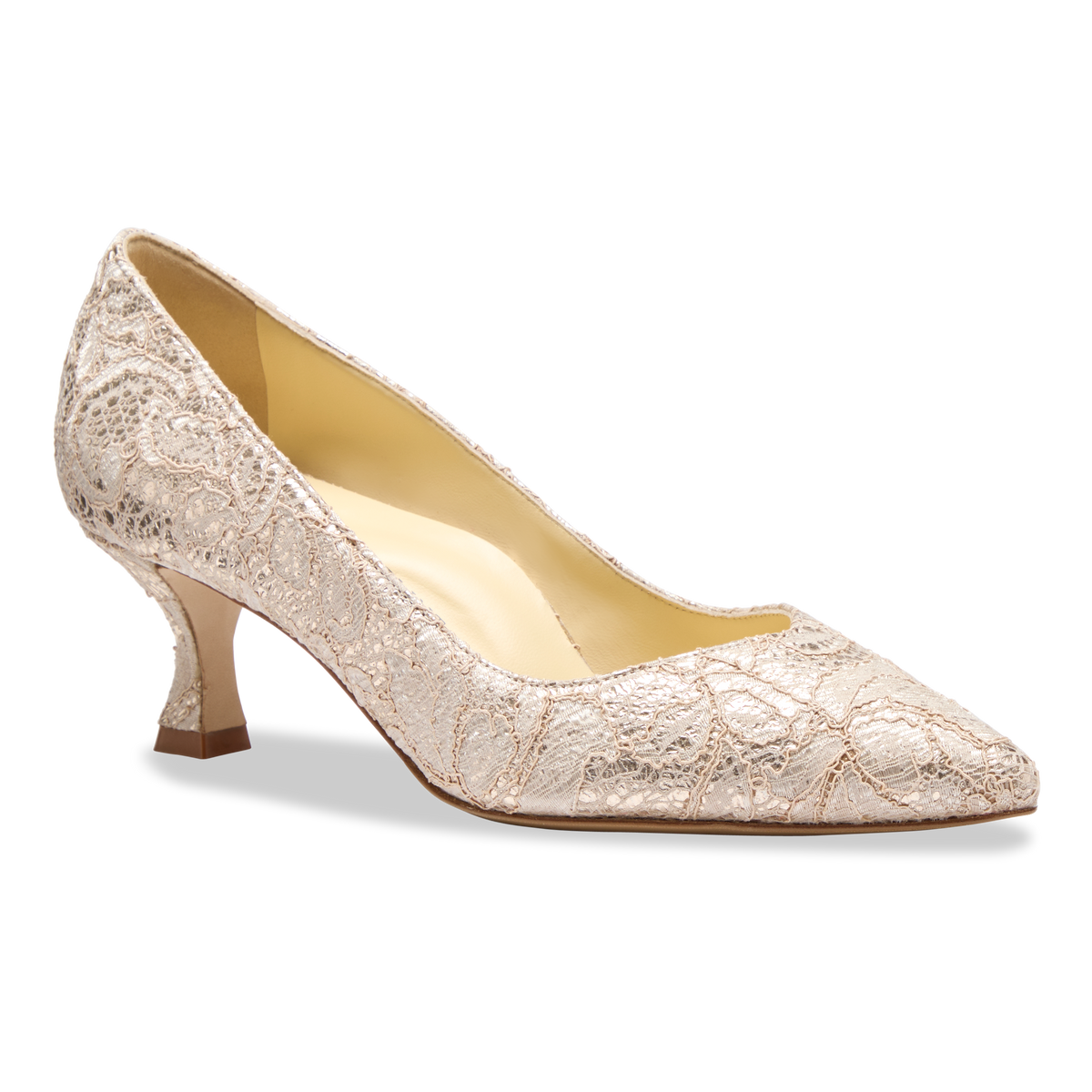 Perfect Kitten Pump 50 in Gold Lace