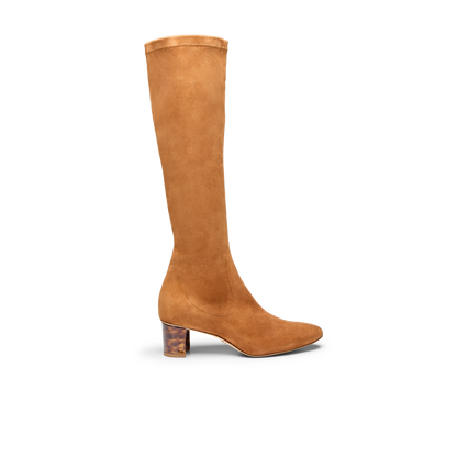 Alexandra 50 in Cognac Stretch Suede
