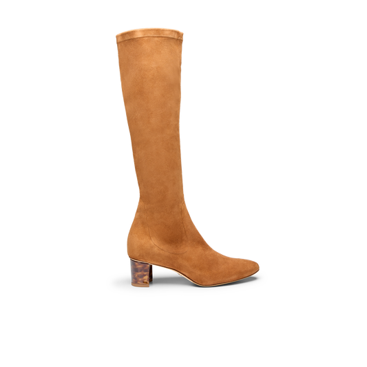 Alexandra 50 in Cognac Stretch Suede