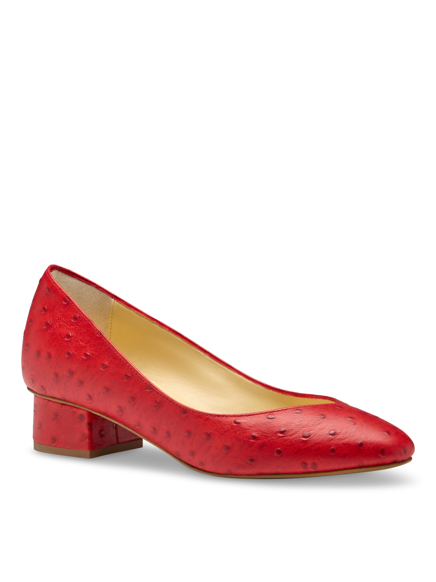 Laurel 30 in Cherry Ostrich Embossed Calf