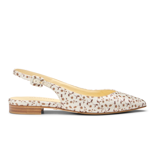 Stella in Sepia Floral Silk