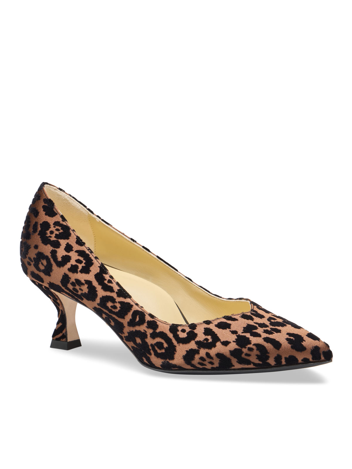 Perfect Kitten Pump 50 in Leopard Burnout Velvet
