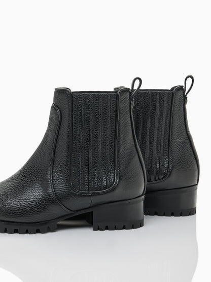 Perfect Marnie 35 in Black Pebbled Calf