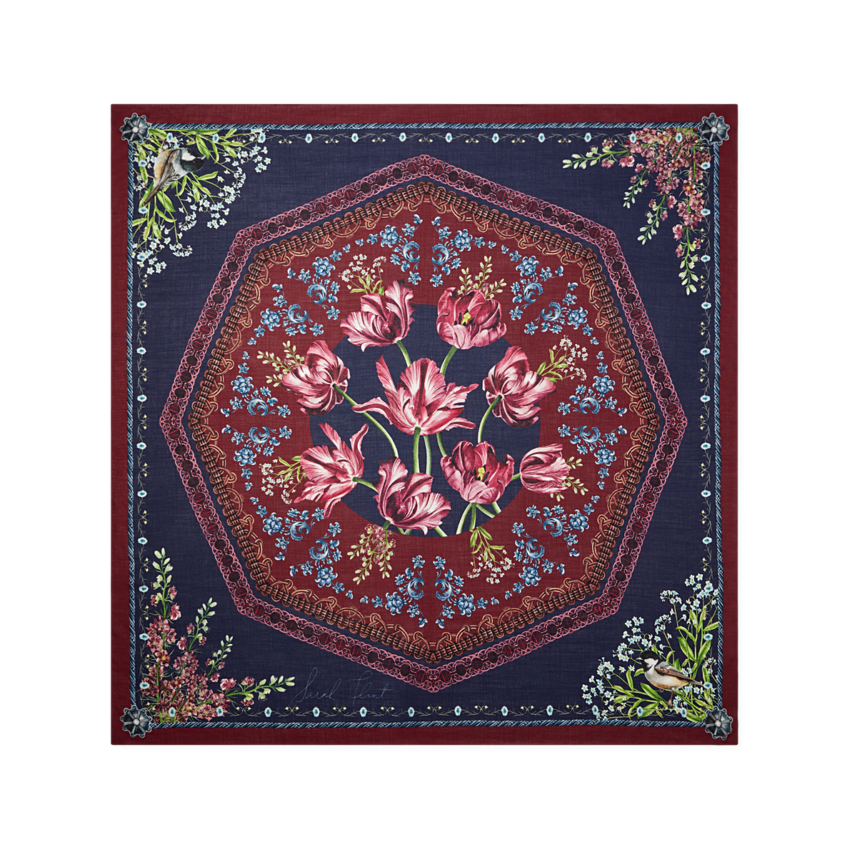 Filigree Floral Scarf 140